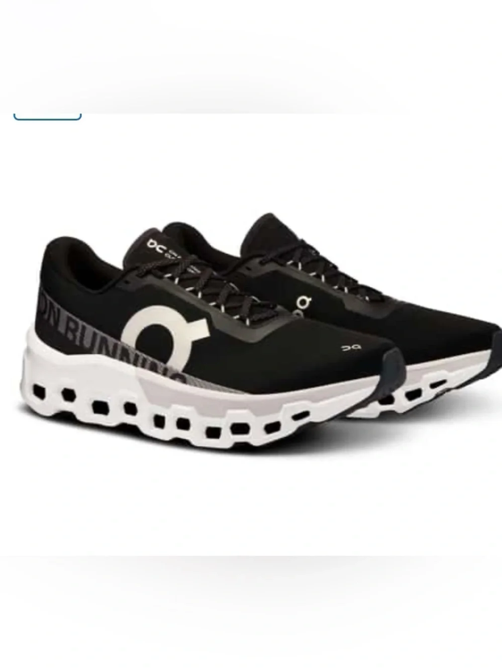 On Running Men's Black and White Cloudmater 2 size 9 NWB